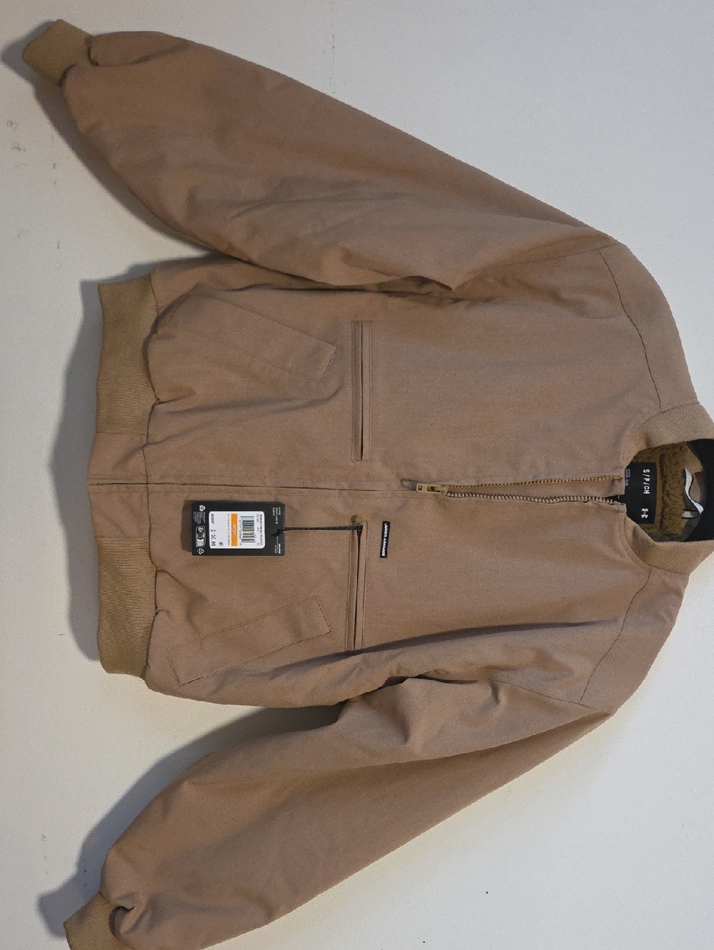 NWT Under Armour Woman's Tan Bomber Jacket
